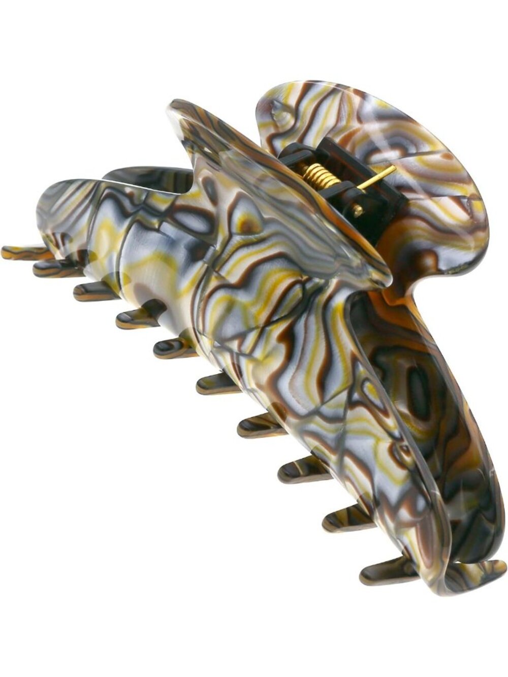 Handmade Onyx Big Claw Hair Clip for Thick, Long, Curly & Wavy Hair - Strong